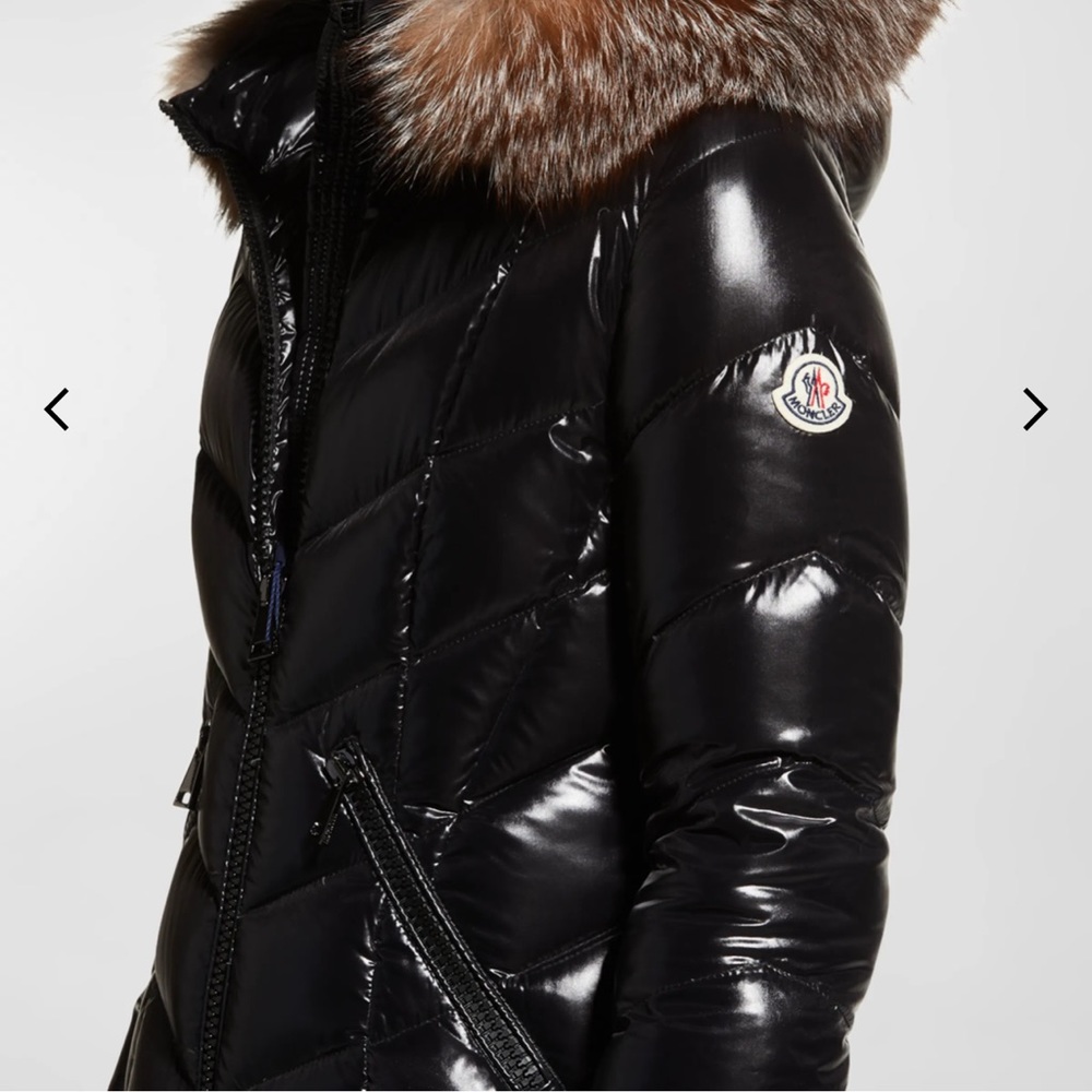 Fulmarus Fur-Trim Hood Chevron Puffer Coat